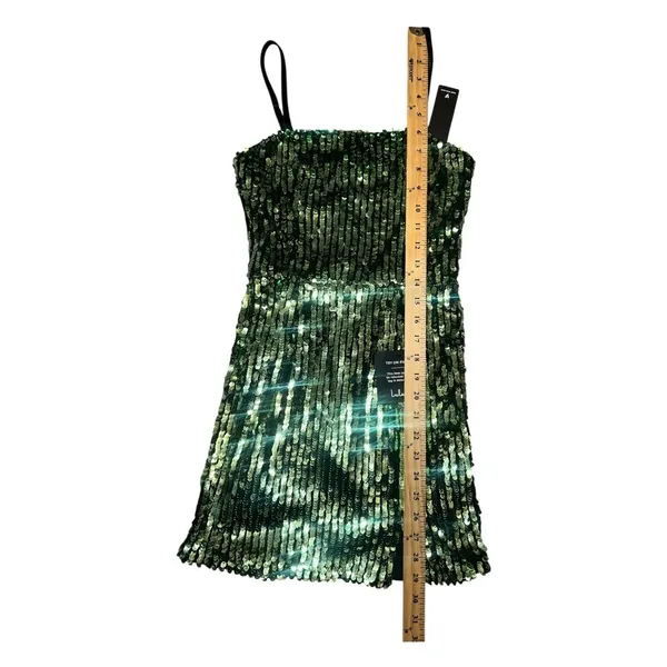 Lulu's‎ Hit the Dance Floor Green Sequin Mini Dress, XS - Image 7