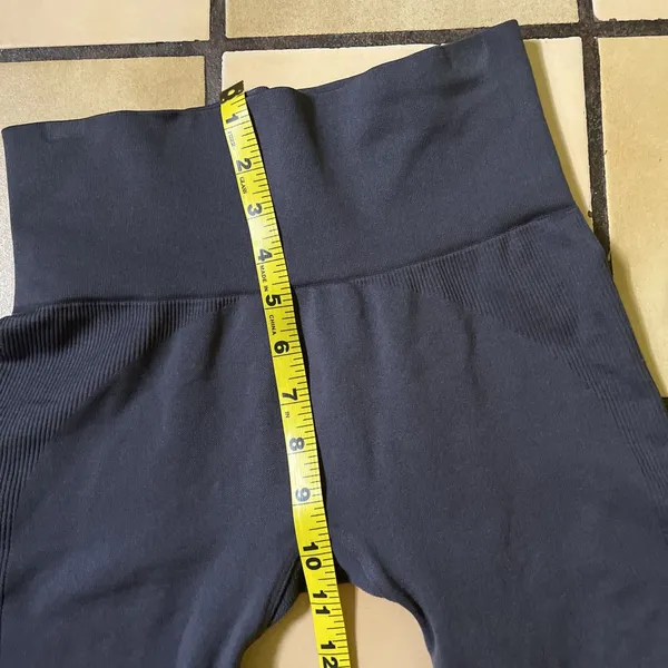 Set Active Sculptflex Leggings Small Gray Seamless High Rise Gym Workout Running - Image 7