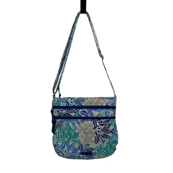 Vera Bradley Women's VBH18‎ Floral Paisley Shoulder Crossbody Bag Blue - Image 2