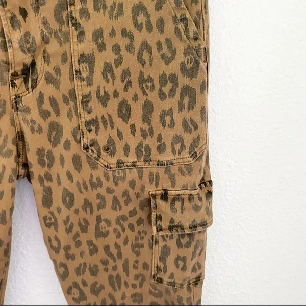 FRAME Cheetah Cargo Skinny Jeans Stretch Mid-Rise‎ Cropped Size 28 NWT - Image 5