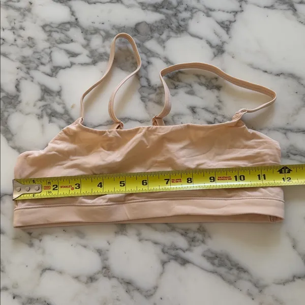 NWOT Quince Beige Light Nude Second Skin Scoop Neck Bralette (2-Pack) Sz XS - Image 7