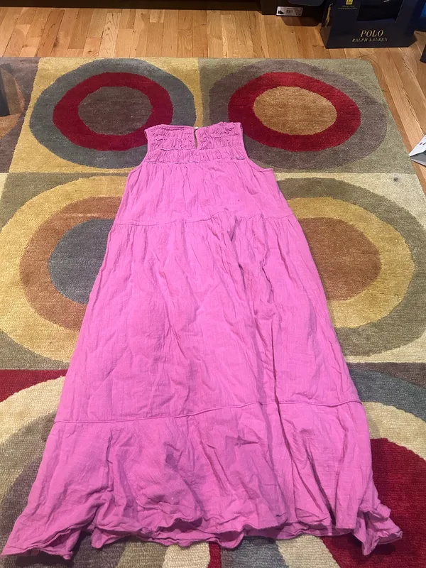 Roller Rabbit Clarissa Midi Dress Magenta Purple 100% Cotton Women’s Size Small - Image 6