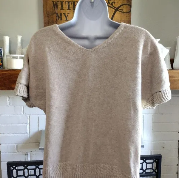 short sleeve cotton sweater - Image 3