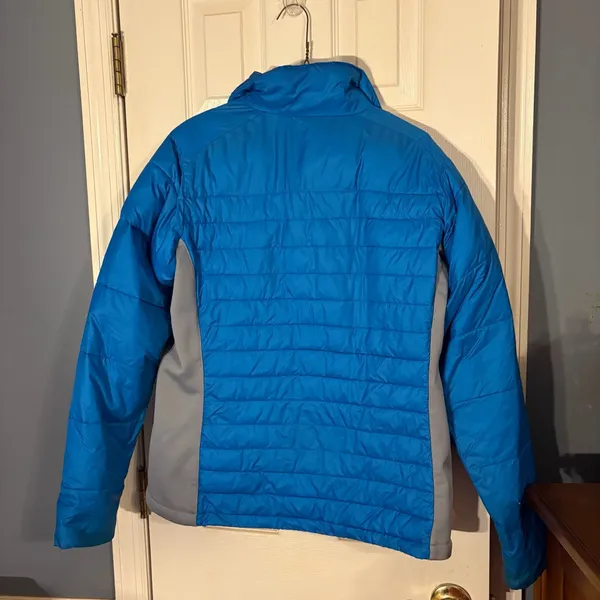 COLUMBIA Women's Powder Pillow Hybrid Puffer Jacket Size M Medium Blue - Image 2