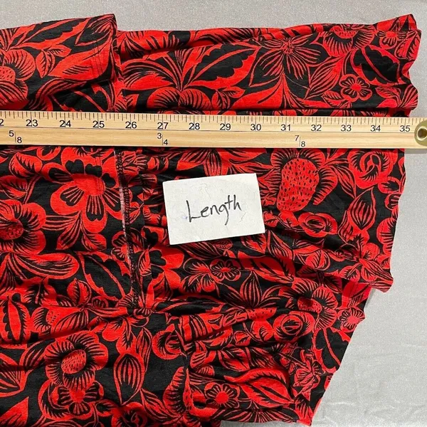 Cato Skirt Size Large Red Black Asymmetrical Whimsigoth Witchy Vamp Romantic - Image 10