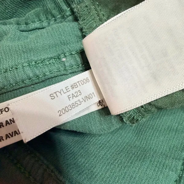 J.Crew Womens Green Corduroy Straight Leg High Rise Pants BT006 Size 29 - Image 6