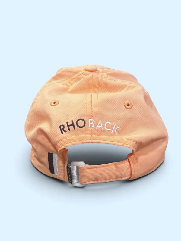 Rhoback The Poly Performance Hat Peach Adjustable Golf Running Cap Orange - Image 4