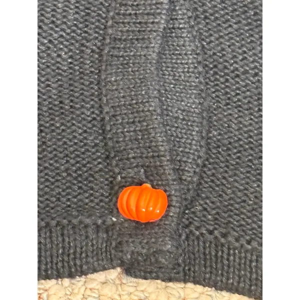 Vintage Karen Scott Halloween Sweater Vest Hand Embroidered Ghost Pumpkin Witch - Image 13