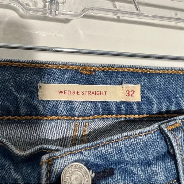 Levi's Wedgie Straight Premium Jeans Button‎ Fly Size 32 Minimalist Streetwear - Image 9