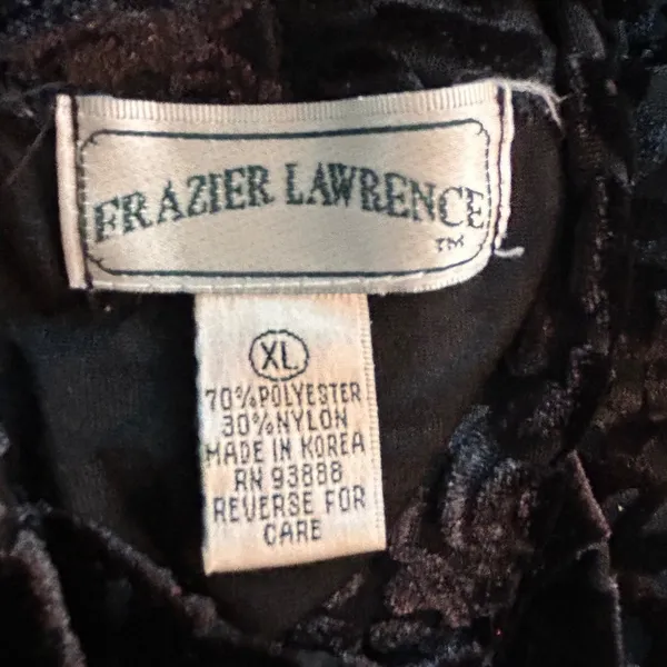 Y2K Velvet Burnout Top XL Witchy Vibes Whimsigoth Floral Mock Neck - Image 6