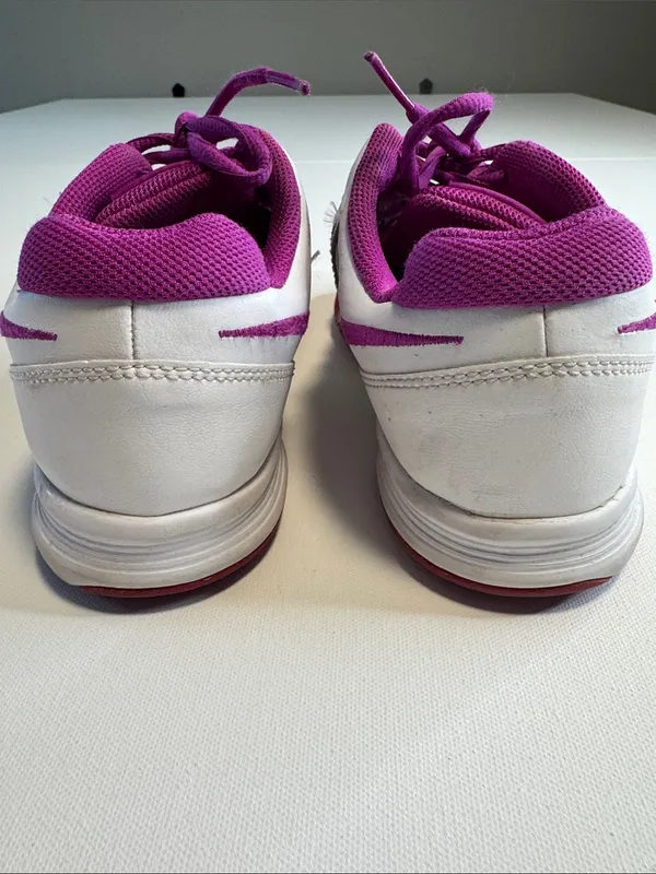 Nike Women’s White and Purple Air Vapor Ace Sneakers - Image 3