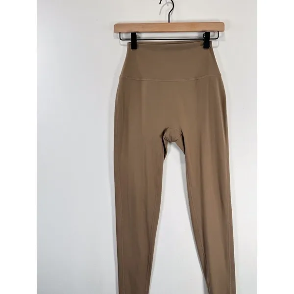 SET ACTIVE Womens Leggings Brown Sportbody Sporty High Rise Stretch Medium - Image 5
