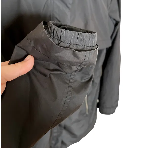 Banana Republic Black‎ Lightweight Hooded Rain Coat Jacket Women's Small GUC - Image 4
