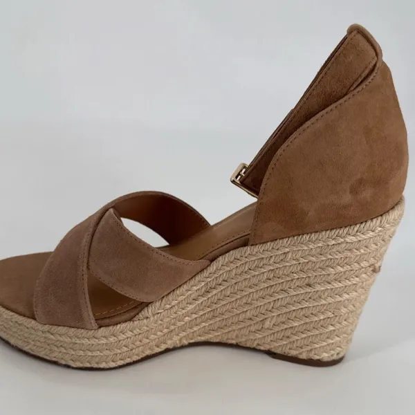Lisa Vicky Wedge Sandals Tan Size 8 - Image 4