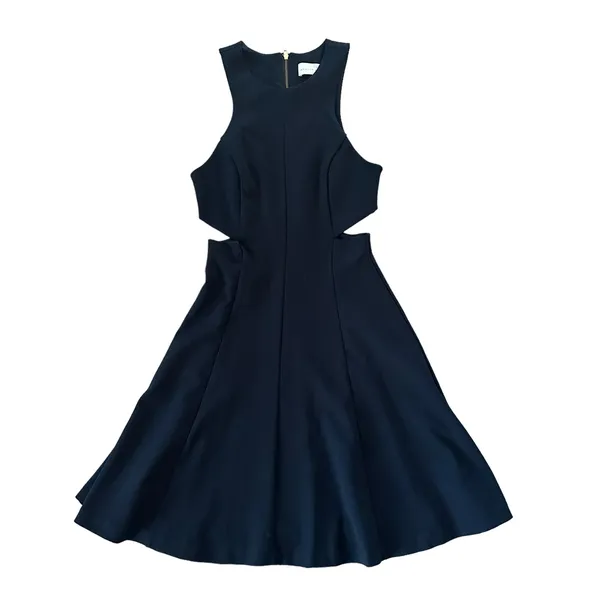 Amanda Uprichard Black Cutout Mini Dress - Image 3