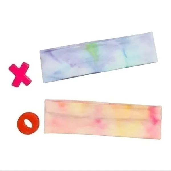 Tie Dye Headbands Handcrafted set of 2 yoga - Image 4