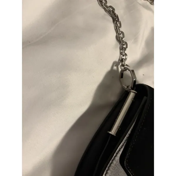 Louise et Cie Crossbody Bag Women Small‎ Black Leather Suede Embellished Studded - Image 6