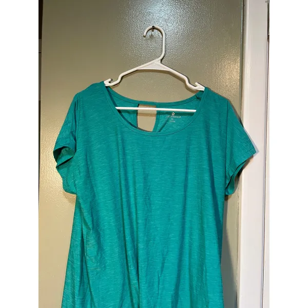 Tuff Athletics Women's Sz XL Active T-Shirt Spectra Green Heathered Short Sleeve - Image 4