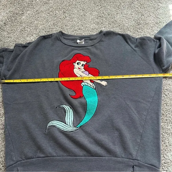 Disney Women's Sweatshirt with Red Mermaid Graphic - Image 4