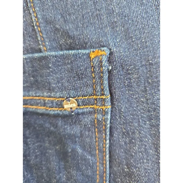 Mica Boutique Denim Wide Crop Super High size 28 Double Button Waist - Image 6