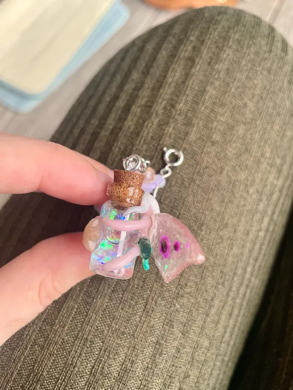 Fairy Shaker Keychain Pink - Image 2