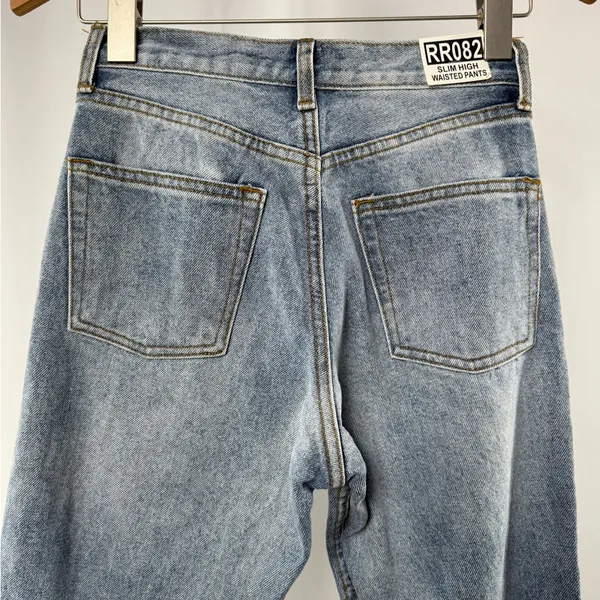NWT John‎ Galt Slim High Waisted Pants Jeans in Blue Size Small - Image 5