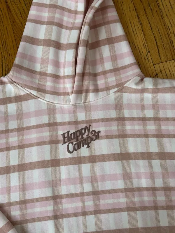 🩷 Happy Camp3r Plaid Flannel Sweatshirt 🩷 BRAND NEW - Image 2