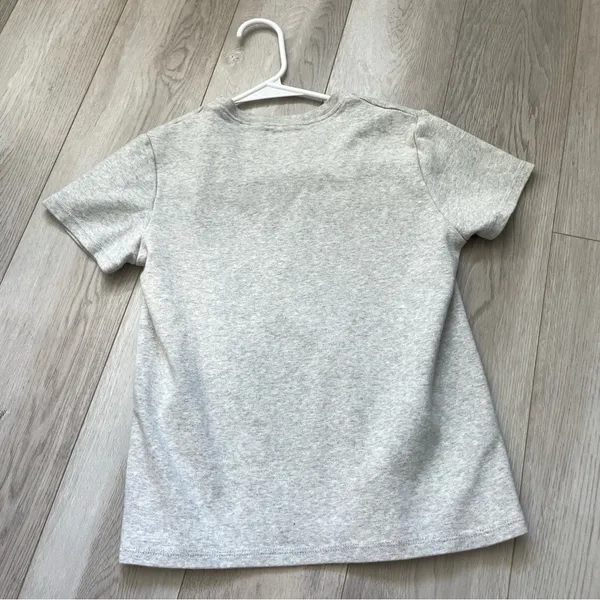 Brandy Melville Tshirt los angeles california thick cotton womens Gray one size - Image 3