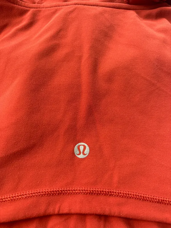 Lululemon Nulu Define Jacket Hooded Orange Ruched Cayenne 6 - Image 3