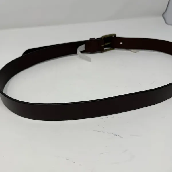 Madewell Leather Classic Buckle Belt Dark Brown Women Size 40 NE805 - Image 4