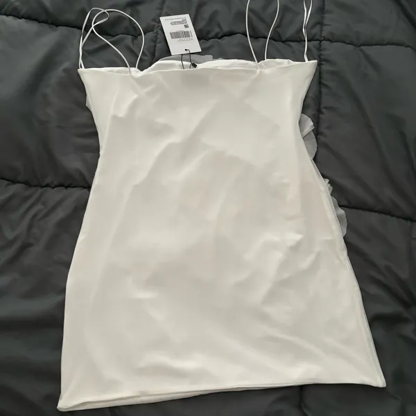Princess Polly White Ruffle Mini Dress - Image 4