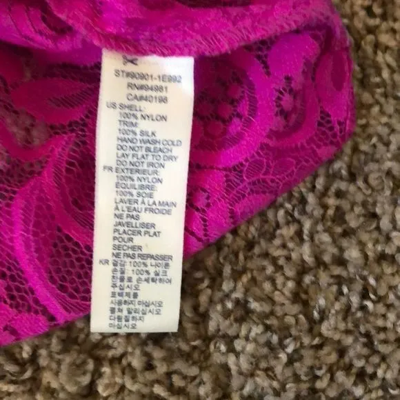 5/$30 🎈 Heritage‎ 1981 medium lace pink tank top - Image 4