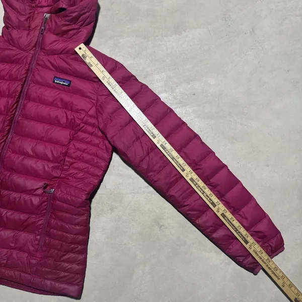 Patagonia Jacket Women's L Pink Down Sweater Hoody Hoodie Zip Up Lightweight - Image 7