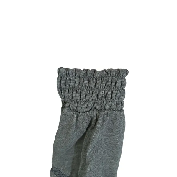 Canyon Retreat dark grey linen blend midi dress medium modest - Image 6