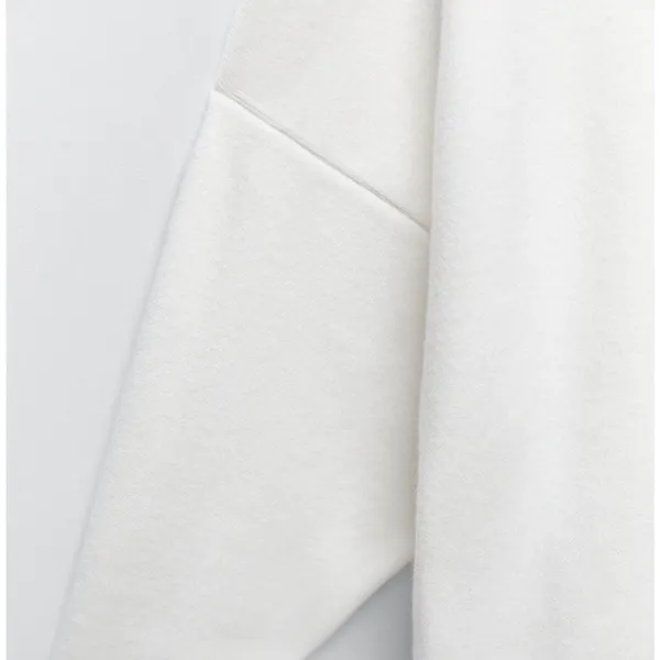 Zara Soft High‎ Neck Sweater in Ivory Size Small - Image 2