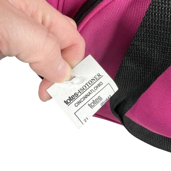 NWT Totes Isotoner Bright Pink Travel Carry On Duffle Bag Luggage - Image 3