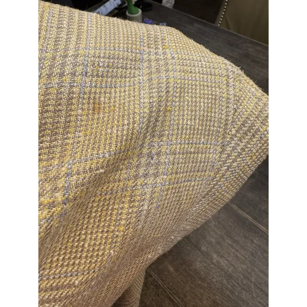 Vintage Carlisle Silk Wool Blend Textured Plaid Trouser Size 14‎ Lined - Image 9