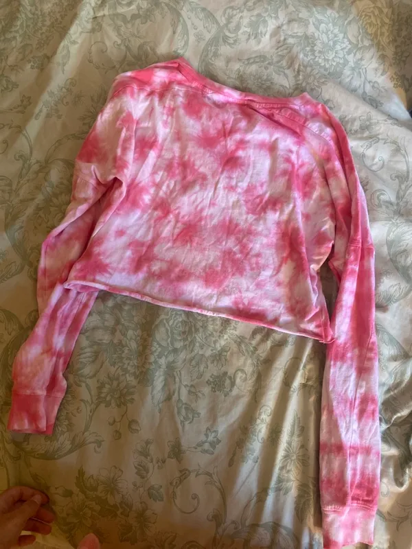 Pink Tie dye Crop Top - Image 5