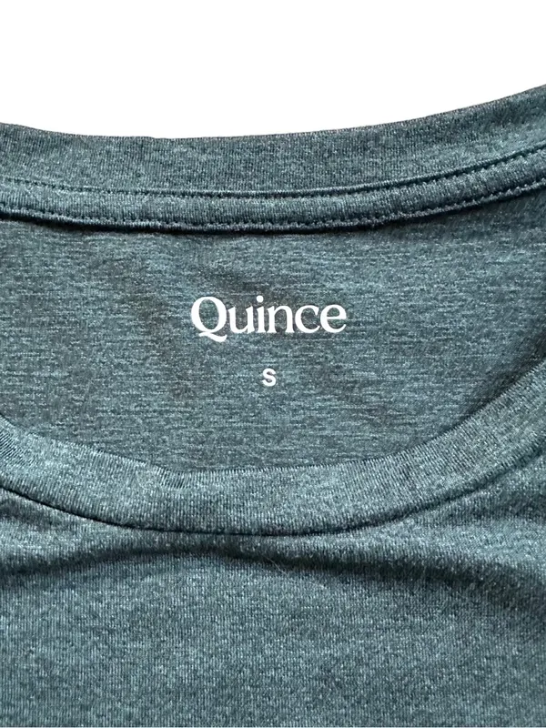 Quince Flowknit Breeze Tee Short Sleeve Relaxed Fit T-Shirt Green Size Small - Image 7
