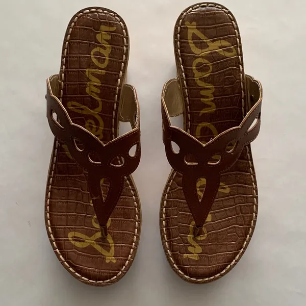Sam Edelman Tan Cutout Sandals - Image 2