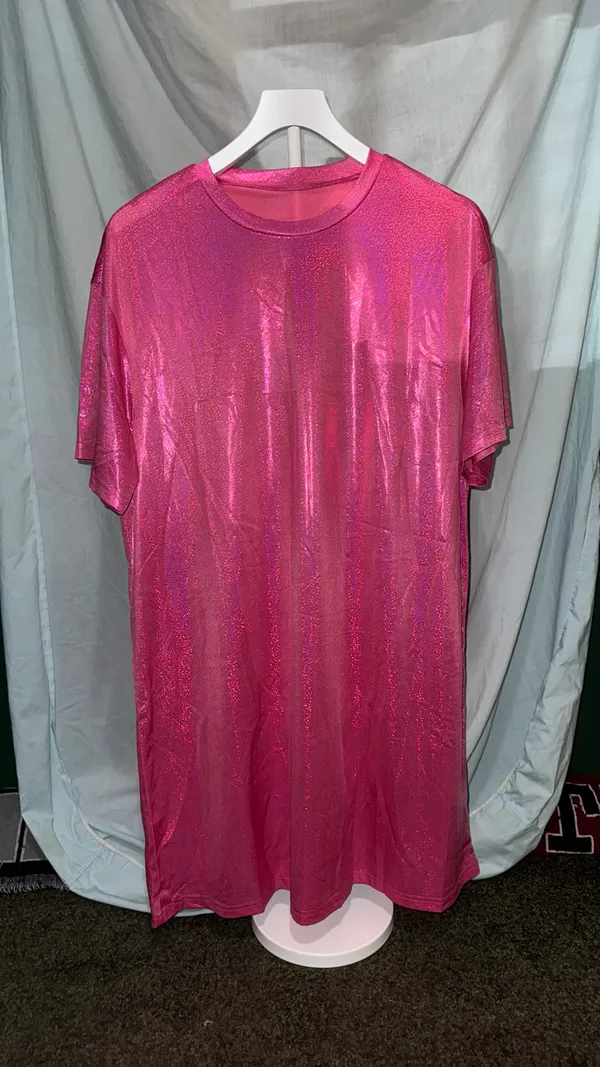 SheIn Holographic T-Shirt Dress - Image 2