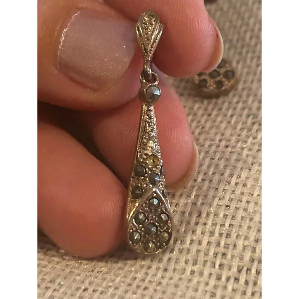 A280 1 1/4 inch earrings 925 sterling silver - Image 4