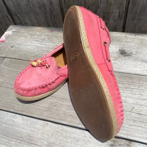 UGG Suzette Pink Moccasins Loafer Slip Ons Size 8 - Image 5