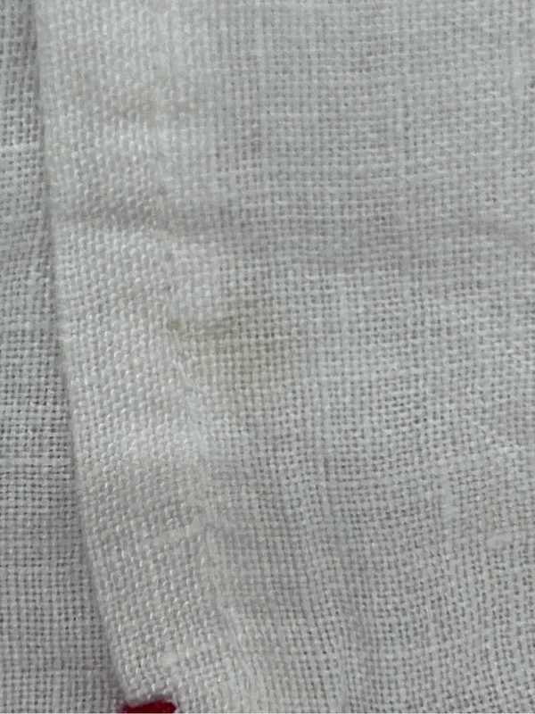Johnny Was White Embroidered Floral Peasant linen Maya Blouse xl FLAWED - Image 12