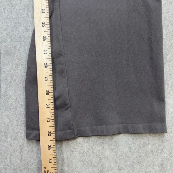 OQQ Yoga Pants Women XL Gray Athleisure Y2K Flare Leg Foldover Waistband Casual - Image 6