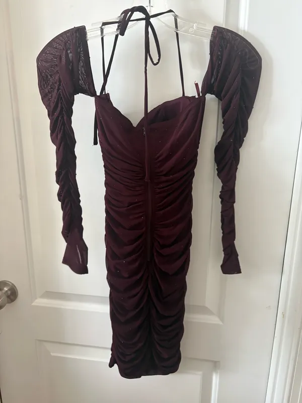 wine red Windsor hoco dress - Image 3