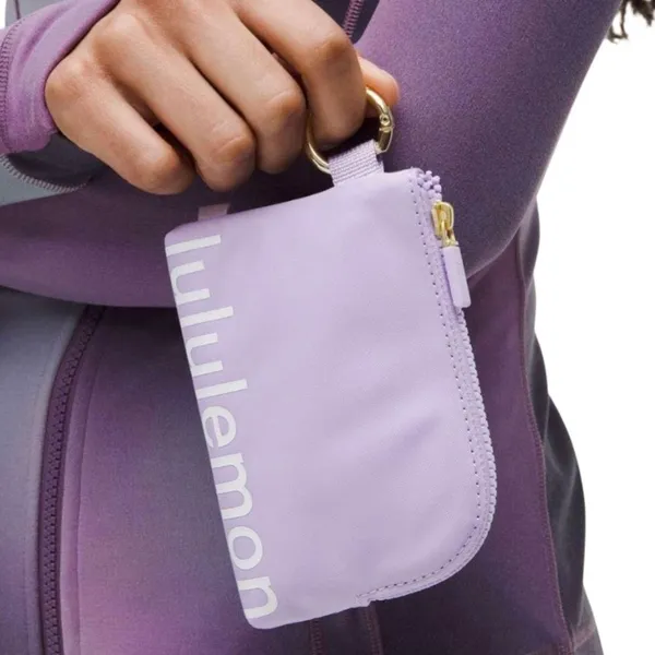 Lululemon Clippable Card Pouch Lavender Frost / White - Image 6