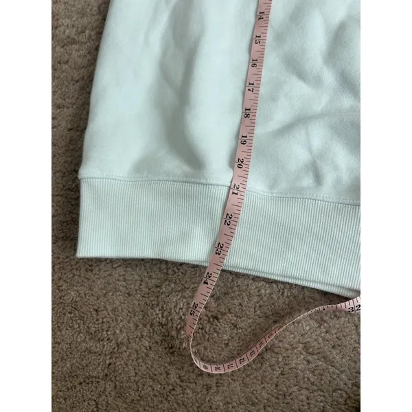 Parke Hometown Varsity Mockneck Sweatshirt Cloud Blue S/M Fleece Sold Out - Image 7