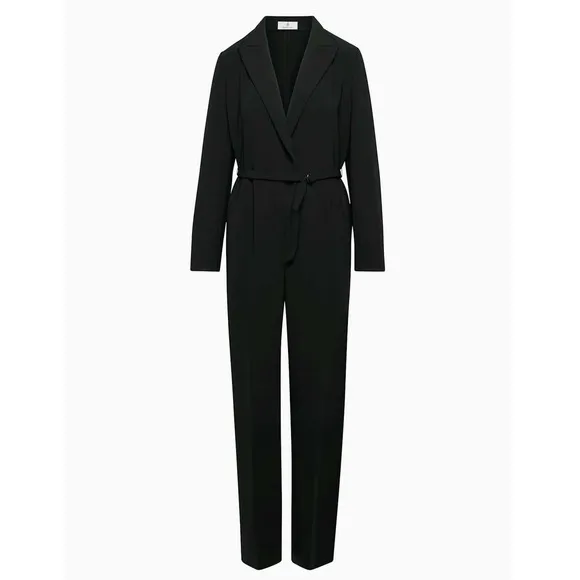 Babaton Innovator Jumpsuit Size XS Black Tailored Wide Leg Minimalist Chic‎ - Image 15
