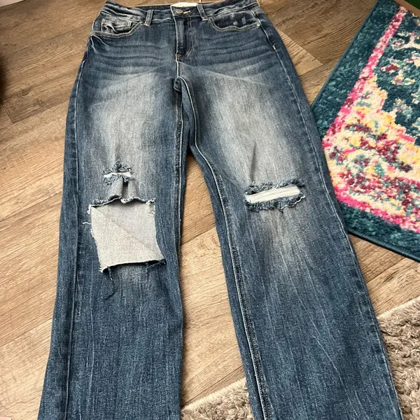 Risen‎ distressed jeans size 3/26 Blue - Image 3